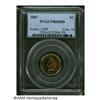 Image 3 : 1867 1C PR65 Red PCGS. Even though 625 proofs wer