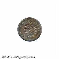 1877 1C PR64 Brown PCGS. Richly toned in waves of