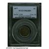 Image 3 : 1877 1C PR64 Brown PCGS. Richly toned in waves of