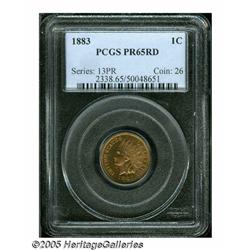 1883 1C PR65 Red PCGS. Simply eye-catching red co