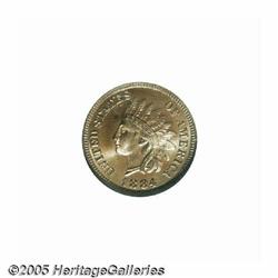 1884 1C PR66 S Red and Brown Cameo NGC. A needle-