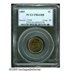 1885 1C PR66 Red and Brown PCGS. One of the more 