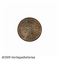 1886 1C Type One PR65 Red PCGS. A lustrous and un