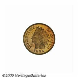 1894 1C PR65 Red Cameo PCGS. Light gold color dom