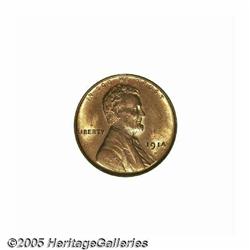 1914-D 1C MS64 Red PCGS. Fully and intricately de