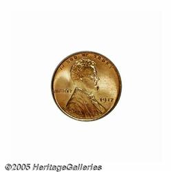 1917 1C MS66 Red PCGS. Sharply struck with sparkl