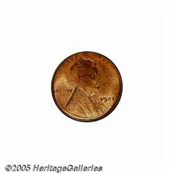 1922-D 1C MS65 Red NGC. Deep cherry-violet color 