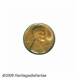 1927-D 1C MS65 Red PCGS. Luminous peach-gold colo