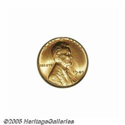 1949 1C MS67 Red PCGS. Slight amounts of steel-gr