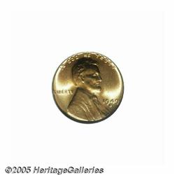 1949-D 1C MS67 Red PCGS. Well struck with blazing