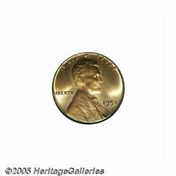 1951 1C MS67 Red PCGS. Sharply struck with blazin