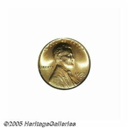 1953-D 1C MS67 Red PCGS. The otherwise orange-red