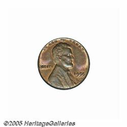 1955/55 1C Doubled Die MS63 Red and Brown PCGS. T