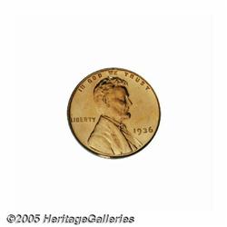 1936 1C Type Two--Brilliant Finish PR65 Red PCGS.
