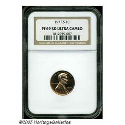 1971-S 1C PR69 Red Ultra Cameo NGC. Radiant straw
