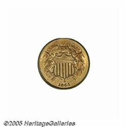 1864 2C Large Motto MS66 Red PCGS. Ex: Eliasberg.