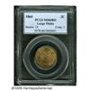 Image 3 : 1864 2C Large Motto MS66 Red PCGS. Coppery-gold c