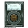 Image 1 : 1872 2C PR65 Red PCGS. Lovely deep violet-red sur