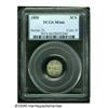 Image 3 : 1858 3CS MS66 PCGS. Type Two three cent silver pi
