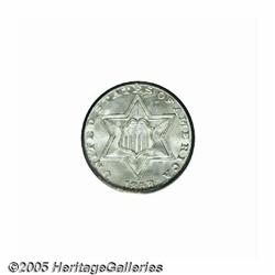 1858 3CS MS66 PCGS. Type Two Three Cent Silver pi