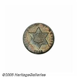 1865 3CS PR66 NGC. The obverse of this well prese