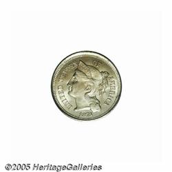 1873 3CN Open 3 MS65 PCGS. The open 3 is scarce i