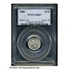Image 3 : 1880 3CN MS67 PCGS. Although the business strike 