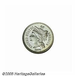 1870 3CN PR66 S NGC. Sky-blue, lemon, and lime co