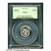 Image 1 : 1875 3CN PR65 PCGS. Bright silvery surfaces displ