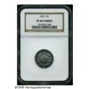 Image 3 : 1876 3CN PR66 Cameo NGC. Lightly toned and nicely