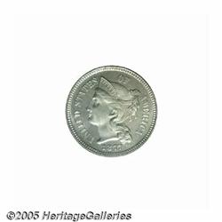 1877 3CN PR65 PCGS. Only 510 pieces were struck o