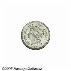 1877 3CN PR66 NGC. Both sides of this impeccably 