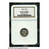 Image 3 : 1877 3CN PR66 Cameo NGC. Sharply struck and attra