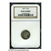 Image 3 : 1877 3CN PR66 Cameo NGC. An especially attractive