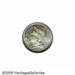 1877 3CN PR67 Cameo NGC. Only 510 Three Cent Nick