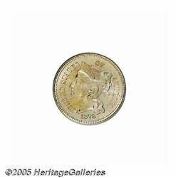 1878 3CN PR67 PCGS. A well struck Superb Gem with