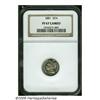 Image 1 : 1881 3CN PR67 Cameo NGC. Superlative example with