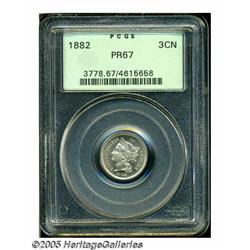 1882 3CN PR67 PCGS. Absolutely Superb quality, th