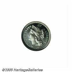 1887/6 3CN PR67 Cameo NGC. Nicely contrasted with