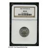 Image 1 : 1867 5C No Rays MS66 NGC. In 1867, it was thought