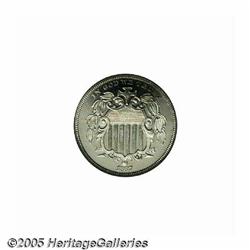 1867 5C No Rays PR66 S Cameo NGC. A well struck G