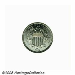 1868 5C PR66 Cameo NGC. Brilliant throughout and 