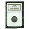 Image 3 : 1869 5C PR66 Cameo NGC. Bright, lightly toned wat