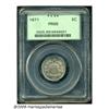 Image 3 : 1871 5C PR66 PCGS. Peach, sky-blue, and gold colo