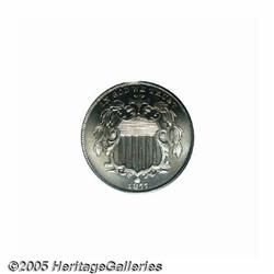 1877 5C PR65 Cameo PCGS. No business strike Shiel