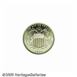 1883 5C PR67 Cameo NGC. With silky-smooth surface