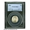 Image 1 : 1893 5C MS65 PCGS. Lustrous Gem with only slight 