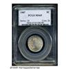 Image 1 : 1907 5C MS65 PCGS. Lustrous, light golden-violet 
