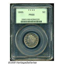 1885 5C PR66 PCGS. The 1885 is considered the key