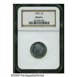1893 5C PR67 S NGC. Superlative Superb-Gem with l